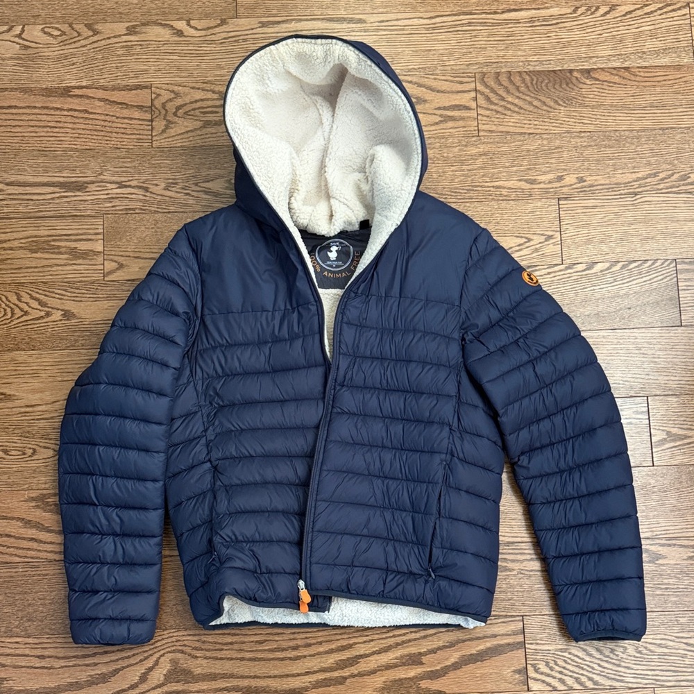 SAVE THE DUCK Dark Blue Men’s Puffer Jacket